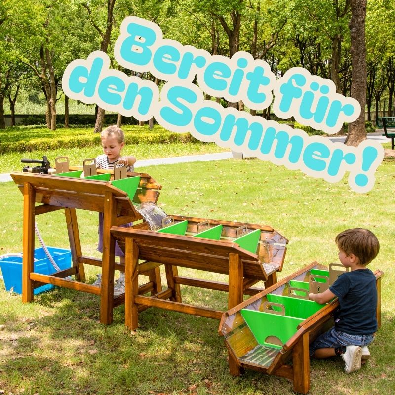 Wasser- und Sandspielgeräte für den Kindergarten- & Kita-Außenbereich