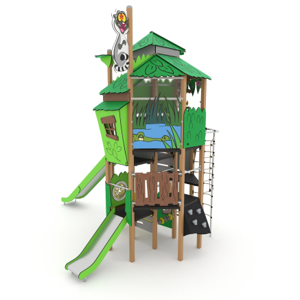 Rutsch- und Kletterturm "Großer Dschungel"