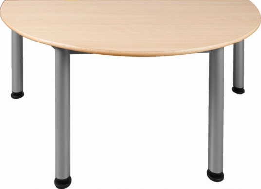 Halbrunder Tisch, 120 x 60 cm