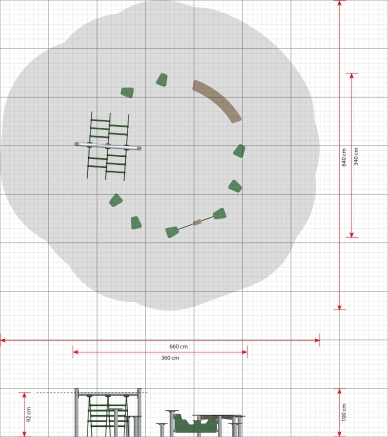 Hindernisparcour "O-Form"
