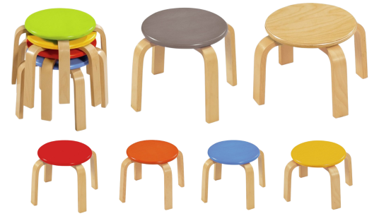 Hocker Action Cartun Onlineshop - Hocker aus Buchenholz, stapelbar