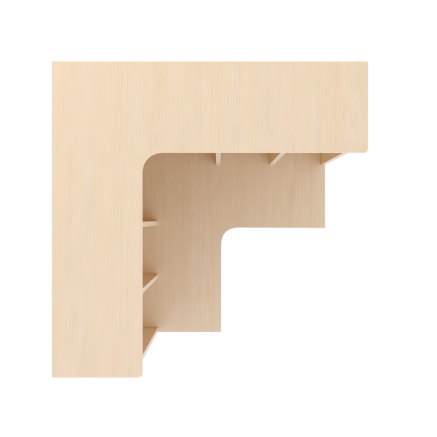 Preview: Komplett-Eckgarderobe, 6 Plätze