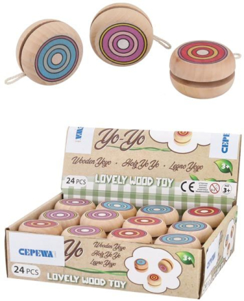 Holz Yoyo, 24 Stück