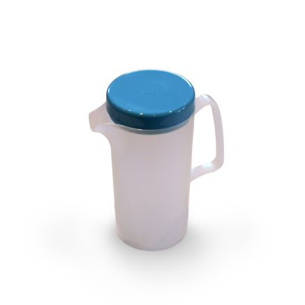 Preview: Kanne 0,6 l transluzent mit farbigem Deckel