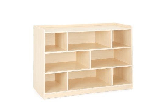 Regalschrank mit Rückwand, 8 Fächer