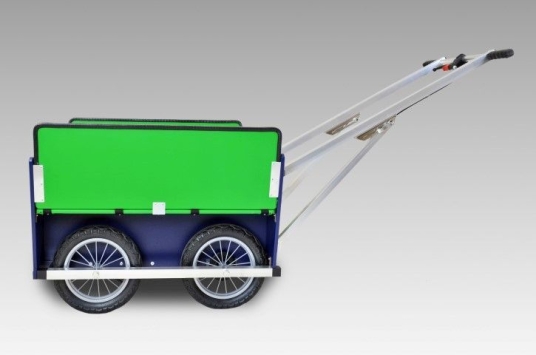 Retro-Krippenwagen, kobaltblau-grün, 6- oder 8-Sitzer