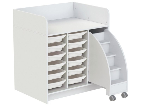 Wickelkommode weiß 104 cm