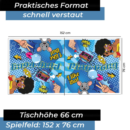 Bandito Tischtennisplatte Comic