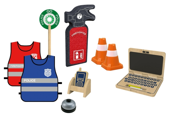 Feuerwehr & Polizei + Rollenspiel-Set (Twin Station)