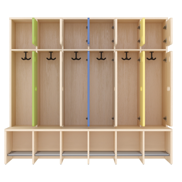 Komplettgarderobe, 6 Plätze