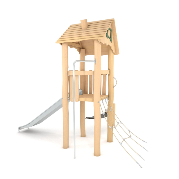 Baumhaus mit Feuerwehrstange