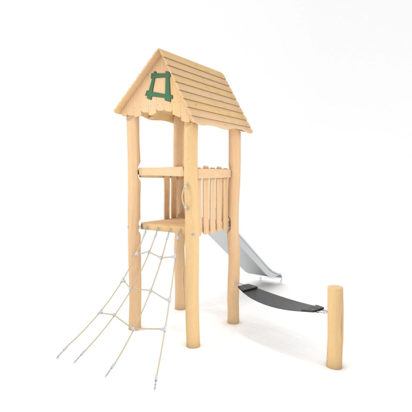 Baumhaus mit Feuerwehrstange