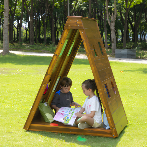 Outdoor-Regenbogen-Krabbelhaus