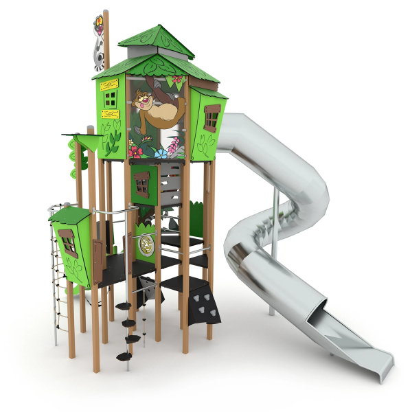 Rutsch- und Kletterturm "Riesen Dschungel"