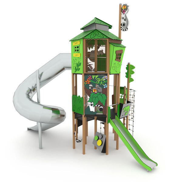 Rutsch- und Kletterturm "Riesen Dschungel"