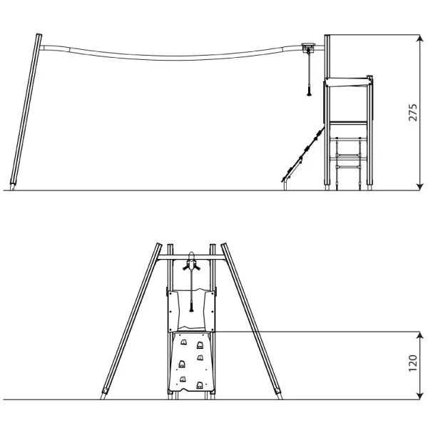 Seilrutsche "Wooden"