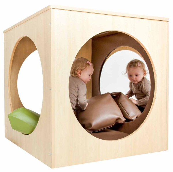 Spiegelwürfel mit 2 Spiegeln