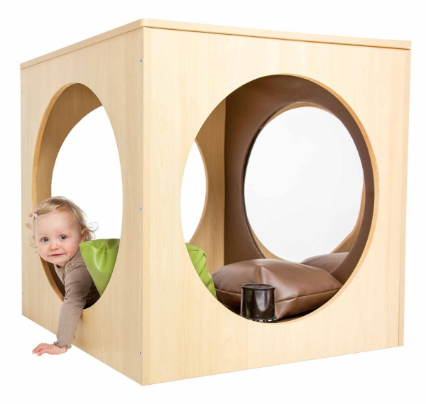 Spiegelwürfel mit 2 Spiegeln