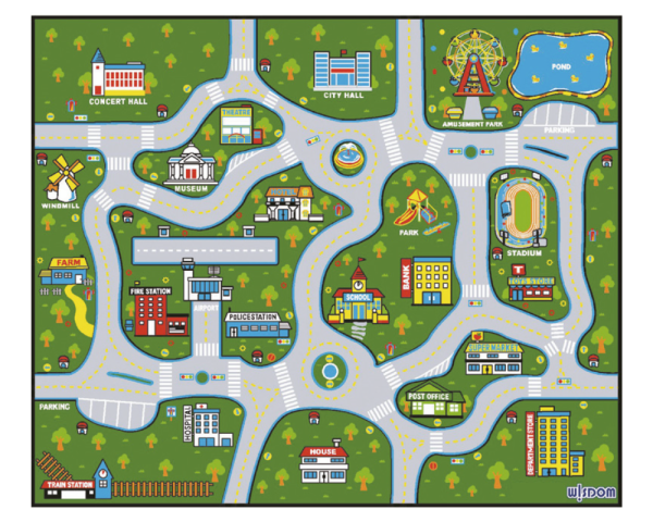 Spielteppich "Stadtplan"