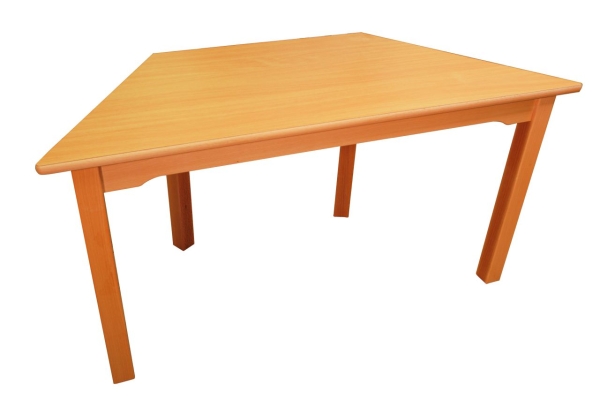 Trapezförmiger Tisch 120x60 cm