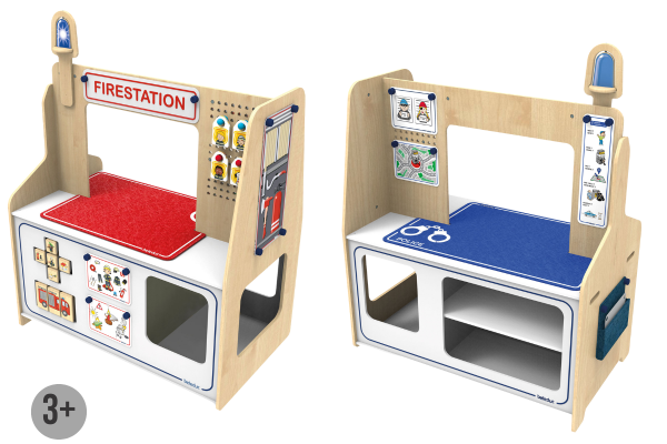 Feuerwehr & Polizei + Rollenspiel-Set (Twin Station)