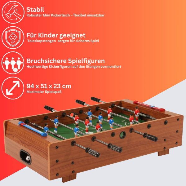 Mini-Kicker, braun oder schwarz