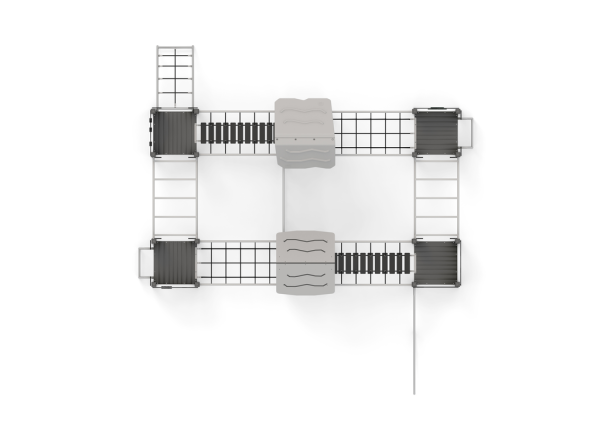 Spielkombination "stay fit" - Stahl