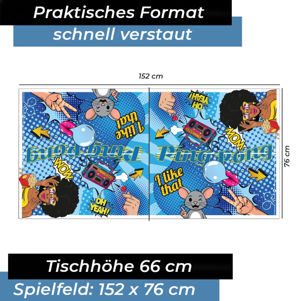Bandito Tischtennisplatte Comic
